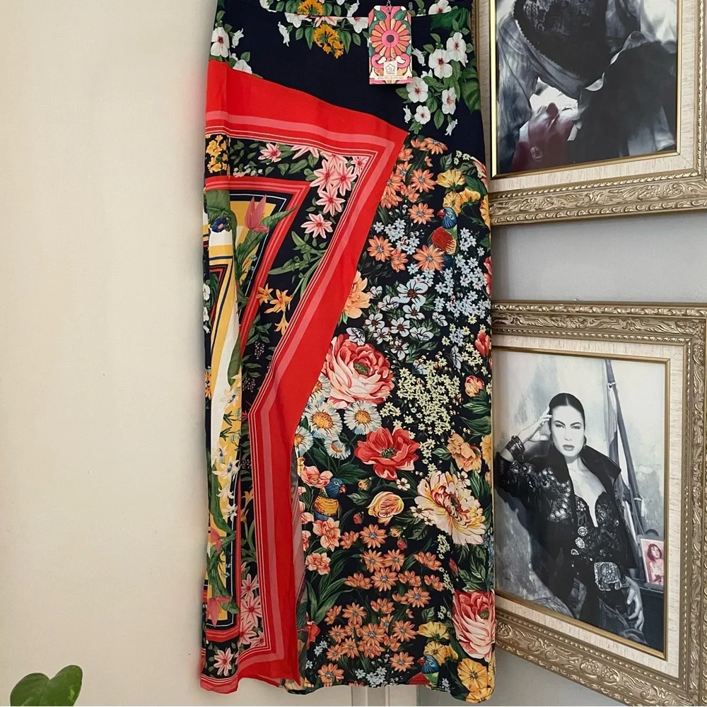 ANTHROPOLOGIE Farm Rio Fiji Midi Skirt - Picture 5 of 16